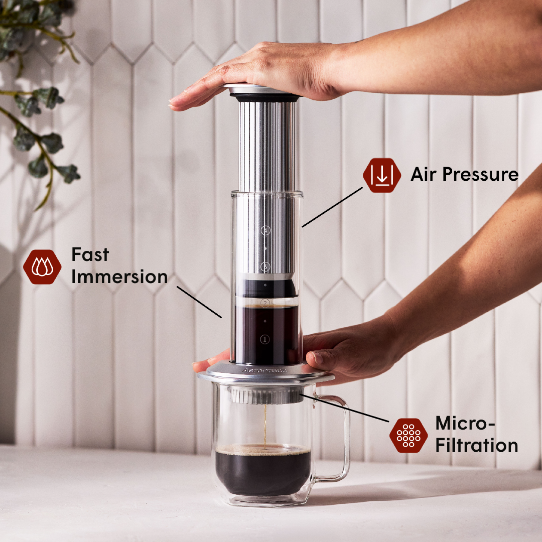 AeroPress Stainless Steel Flow Control Cap - Standard - Image 2