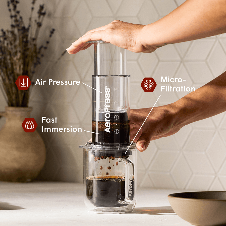 AeroPress Coffee Maker - Clear & Colors - Image 2
